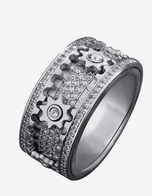 Moving Gear Ring moving model3D print model 3D print model_3