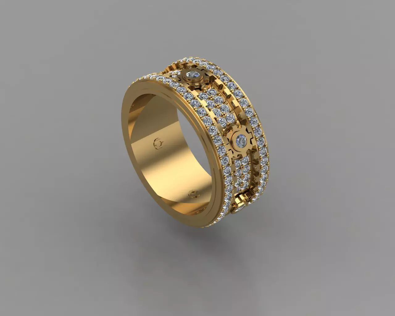 Moving Gear Ring moving model3D print model 3D print model_0