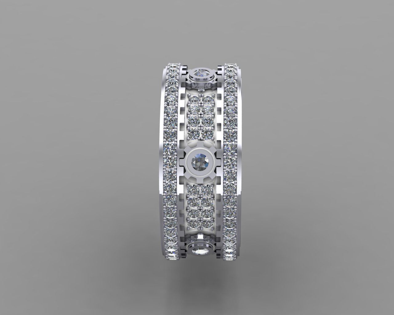 Moving Gear Ring moving model3D print model 3D print model_8