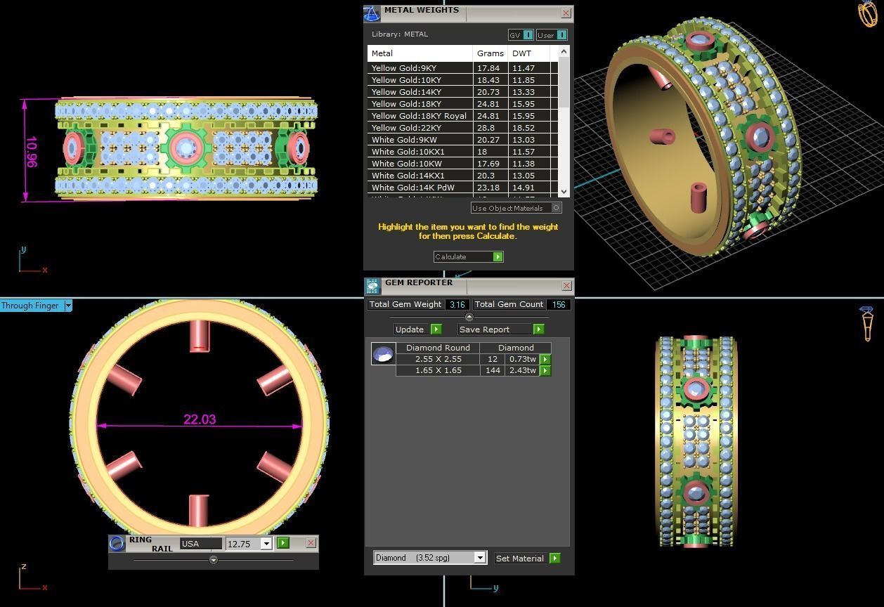 Moving Gear Ring moving model3D print model 3D print model_9