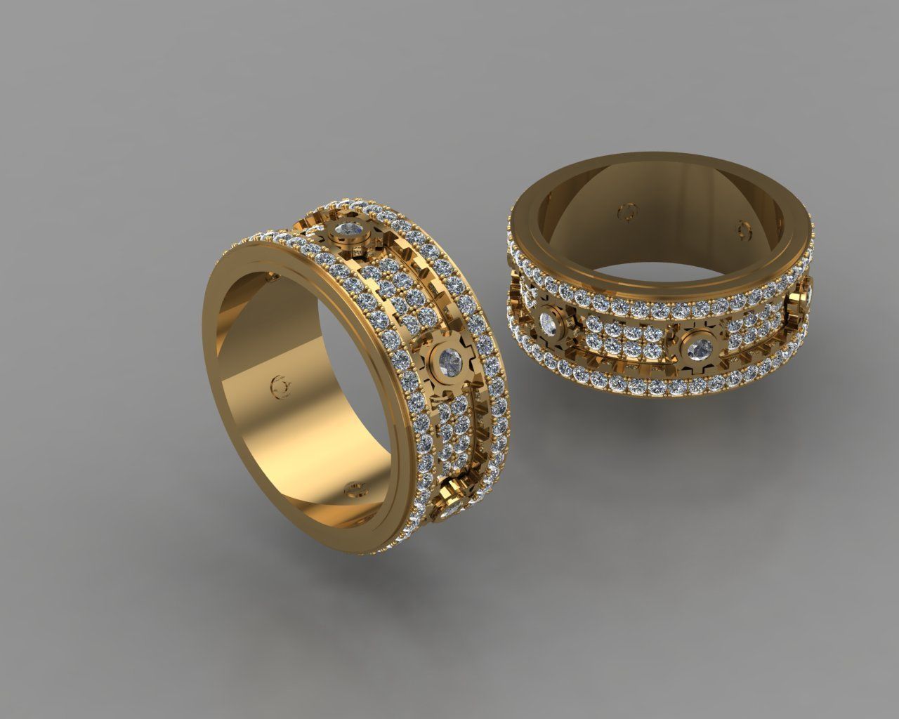 Moving Gear Ring moving model3D print model 3D print model_4