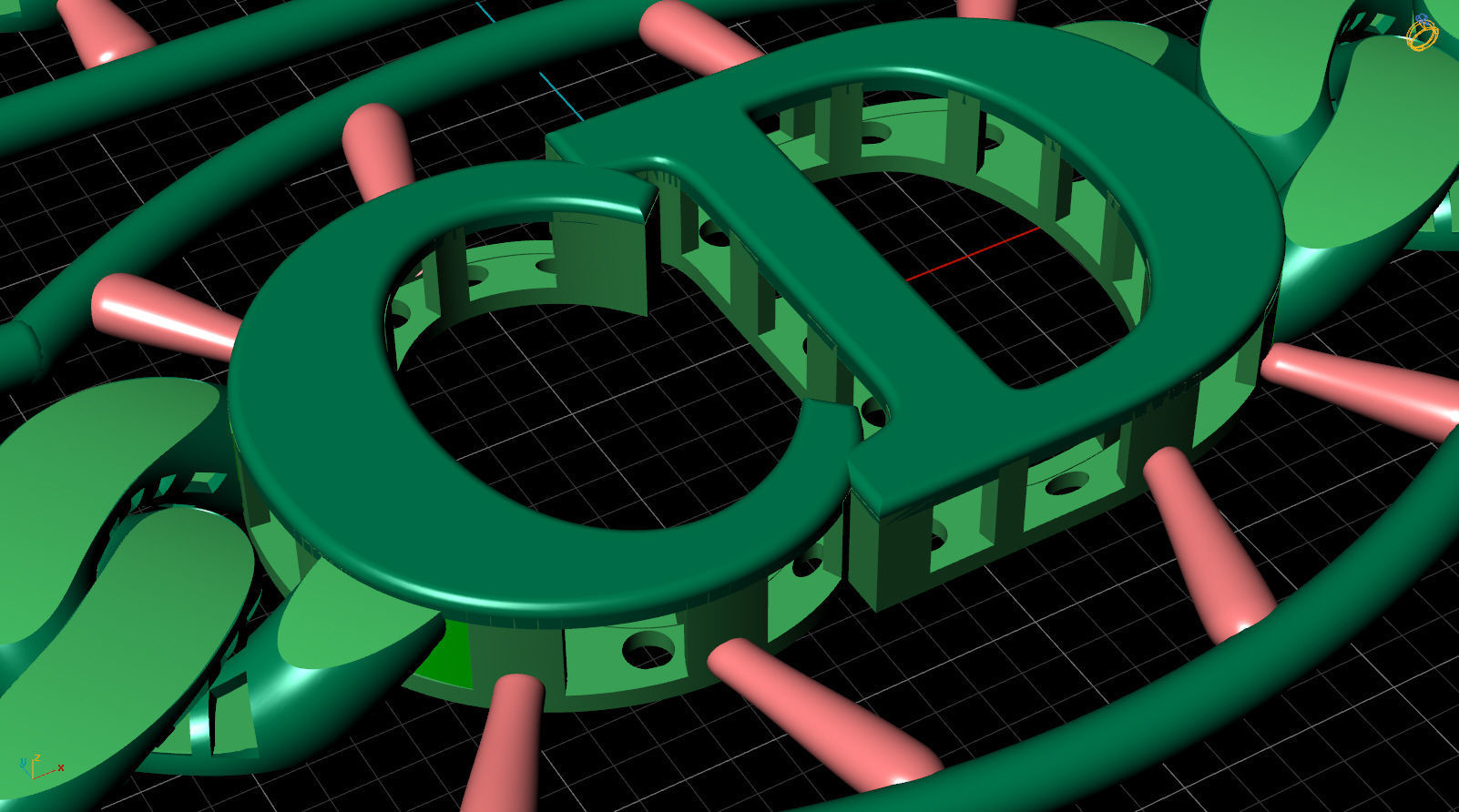 10 MM 38 CM CUBAN LINK CHAIN FOR BRACELET OR NECKLACE 3D print model_14