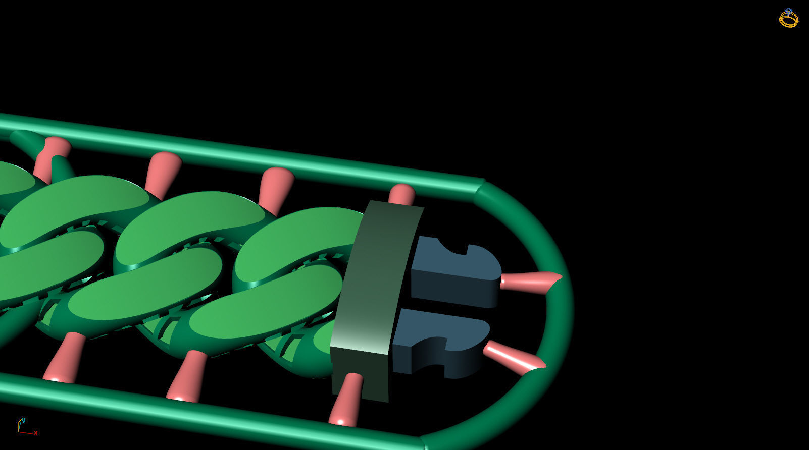 10 MM 38 CM CUBAN LINK CHAIN FOR BRACELET OR NECKLACE 3D print model_2