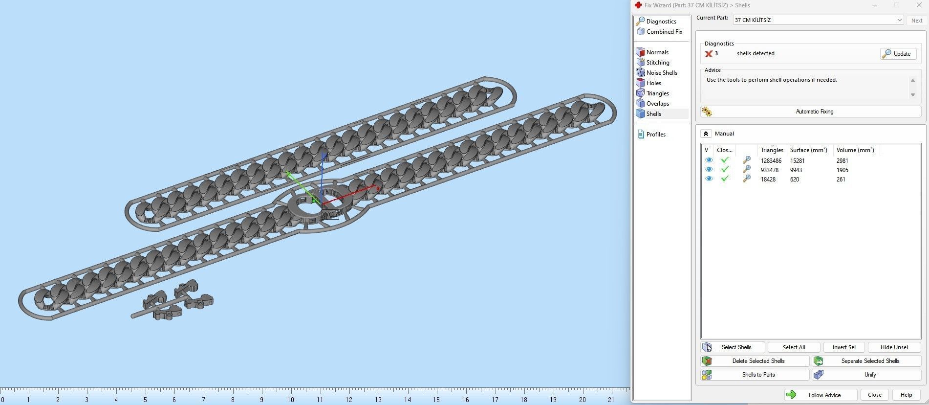 10 MM 38 CM CUBAN LINK CHAIN FOR BRACELET OR NECKLACE 3D print model_7