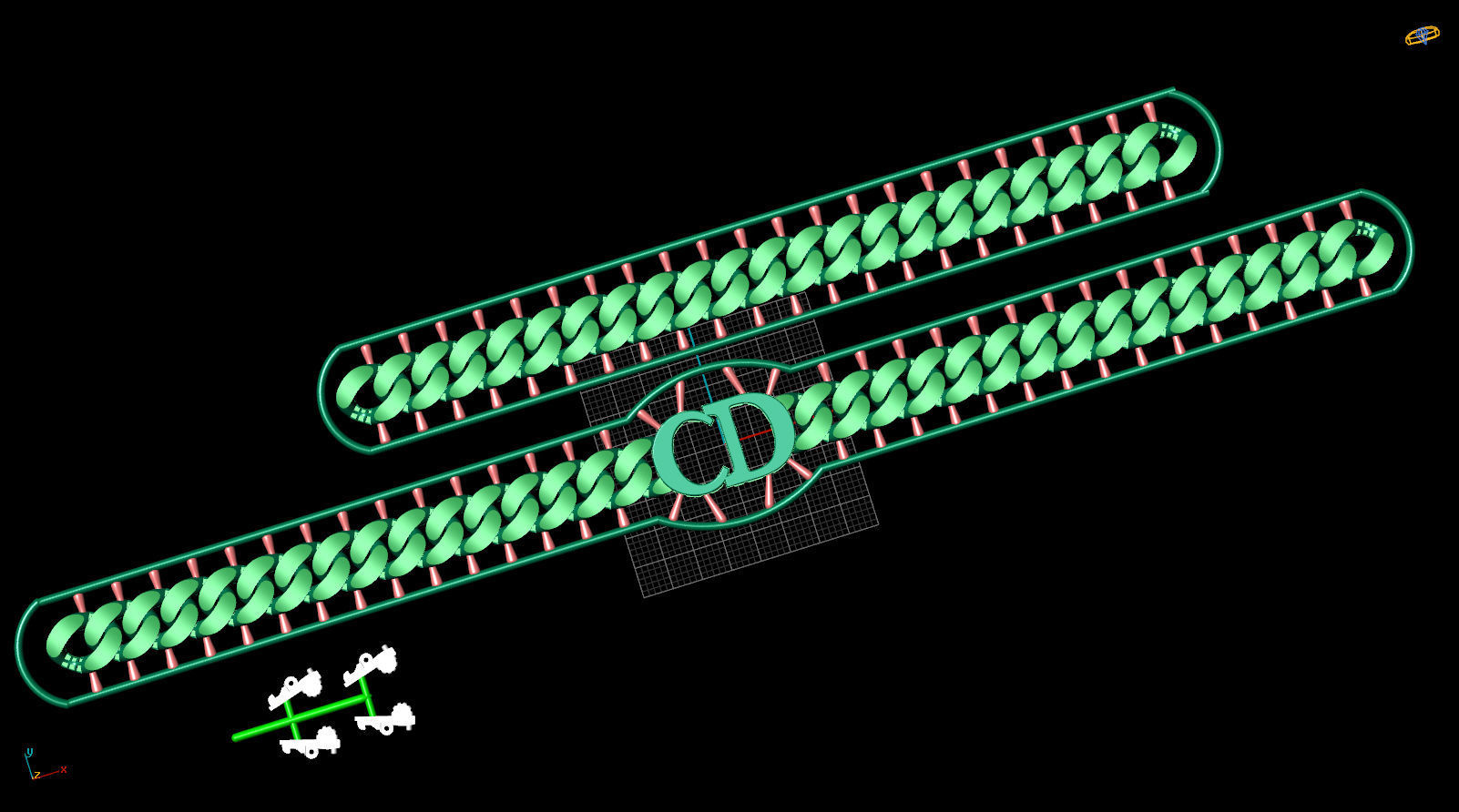 10 MM 38 CM CUBAN LINK CHAIN FOR BRACELET OR NECKLACE 3D print model_6