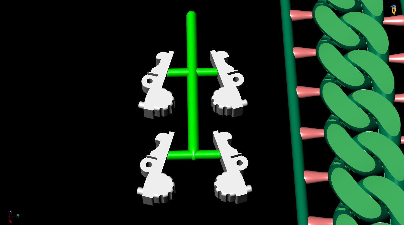 10 MM 38 CM CUBAN LINK CHAIN FOR BRACELET OR NECKLACE 3D print model_12