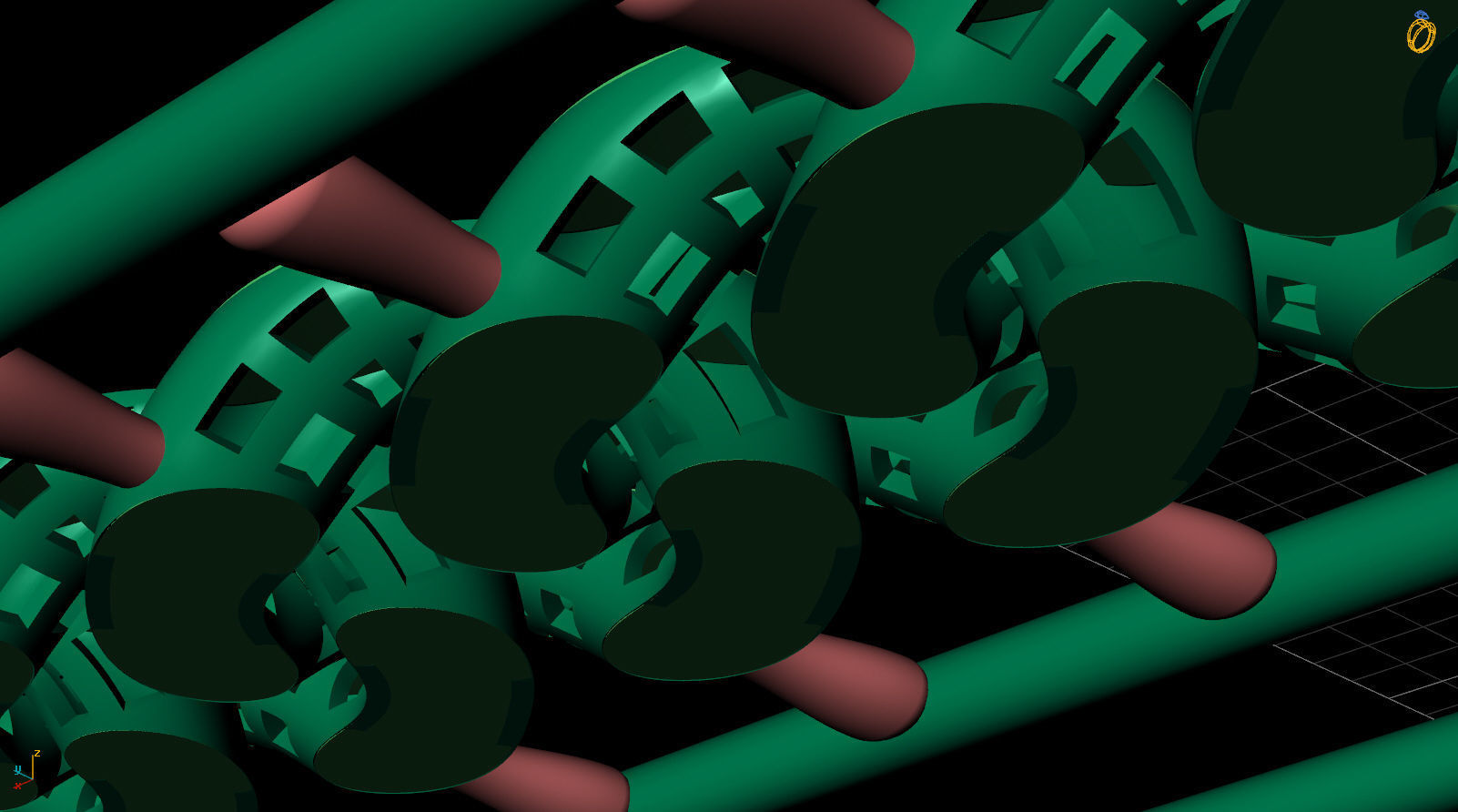 10 MM 38 CM CUBAN LINK CHAIN FOR BRACELET OR NECKLACE 3D print model_11