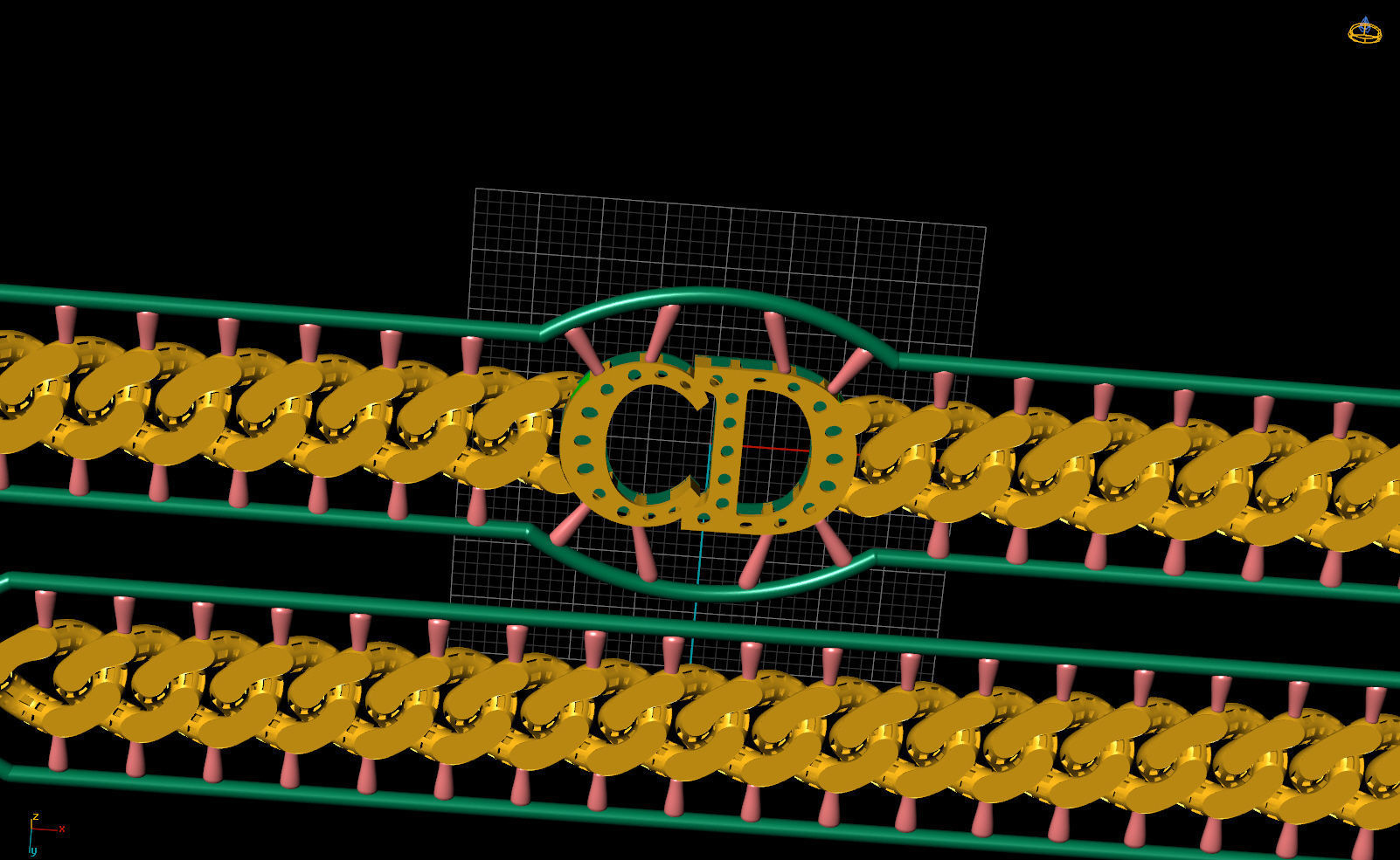 10 MM 38 CM CUBAN LINK CHAIN FOR BRACELET OR NECKLACE 3D print model_16