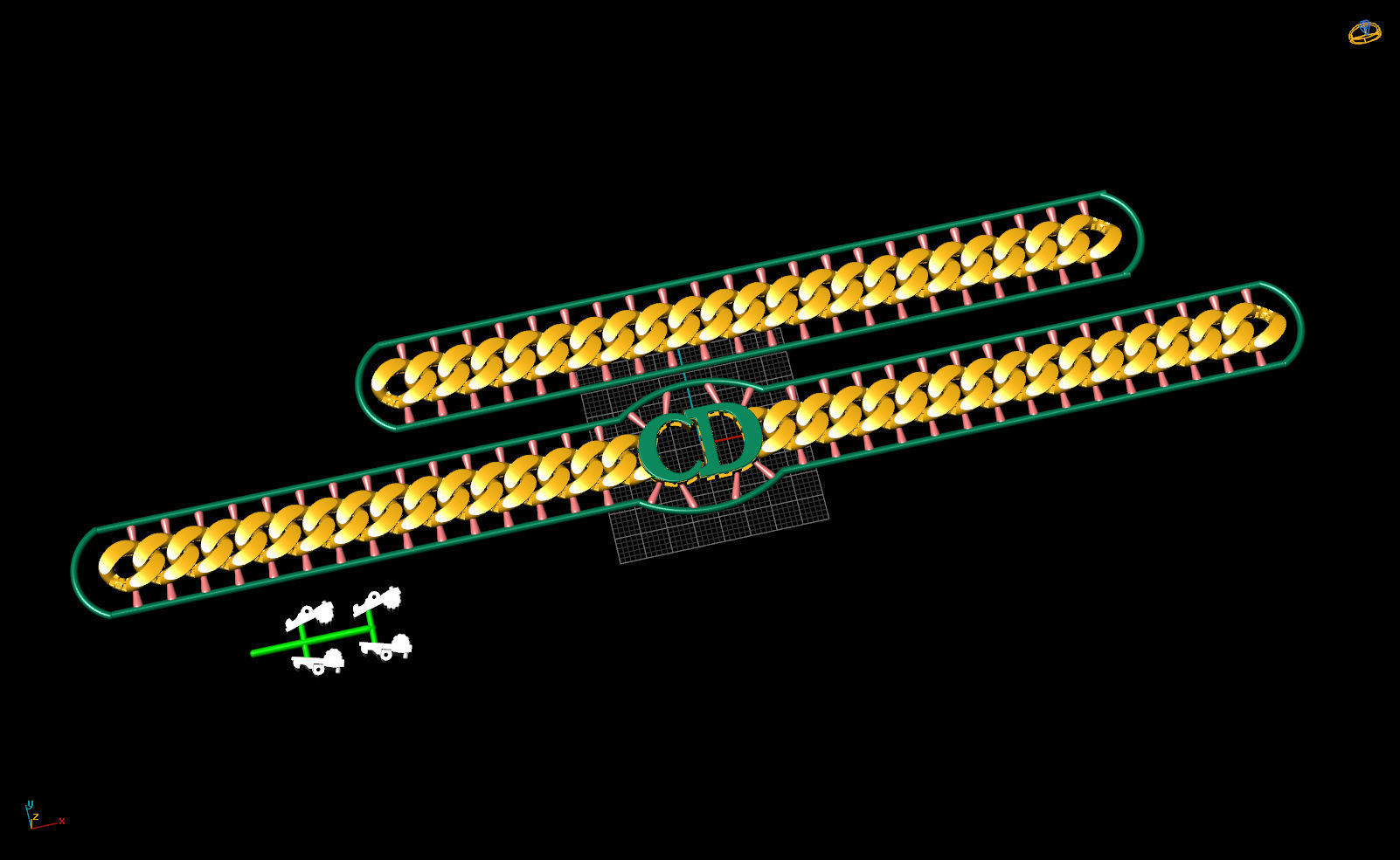 10 MM 38 CM CUBAN LINK CHAIN FOR BRACELET OR NECKLACE 3D print model_8