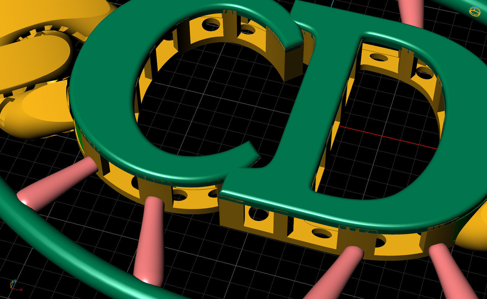 10 MM 38 CM CUBAN LINK CHAIN FOR BRACELET OR NECKLACE 3D print model_10