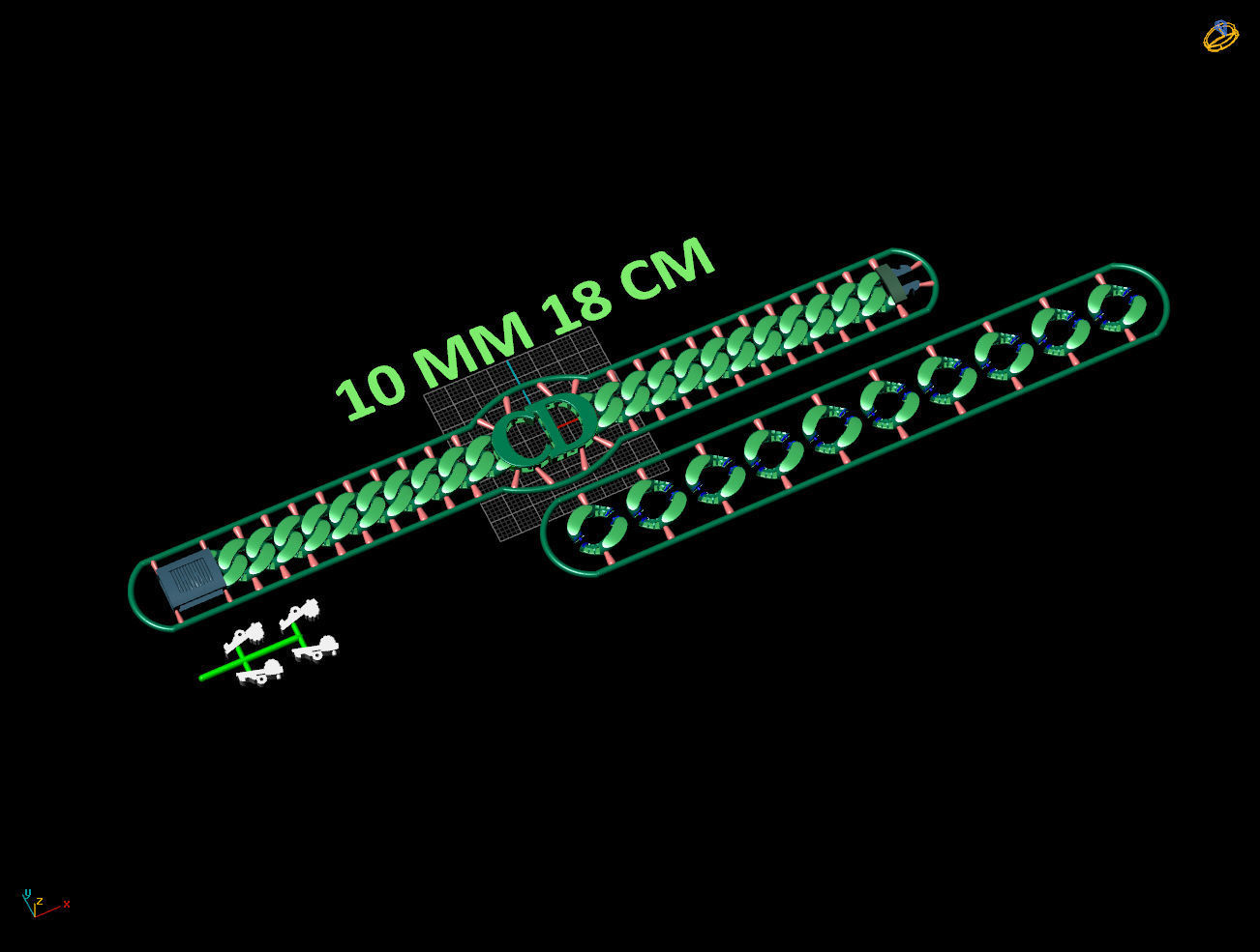 10 MM 18 CM CUBAN LINK CHAIN FOR BRACELET OR NECKLACE 3D print model_9