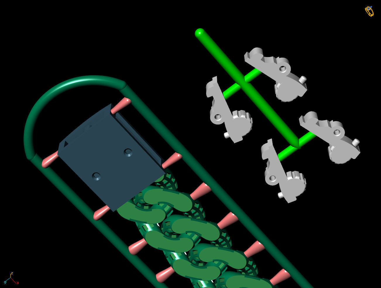 10 MM 18 CM CUBAN LINK CHAIN FOR BRACELET OR NECKLACE 3D print model_6