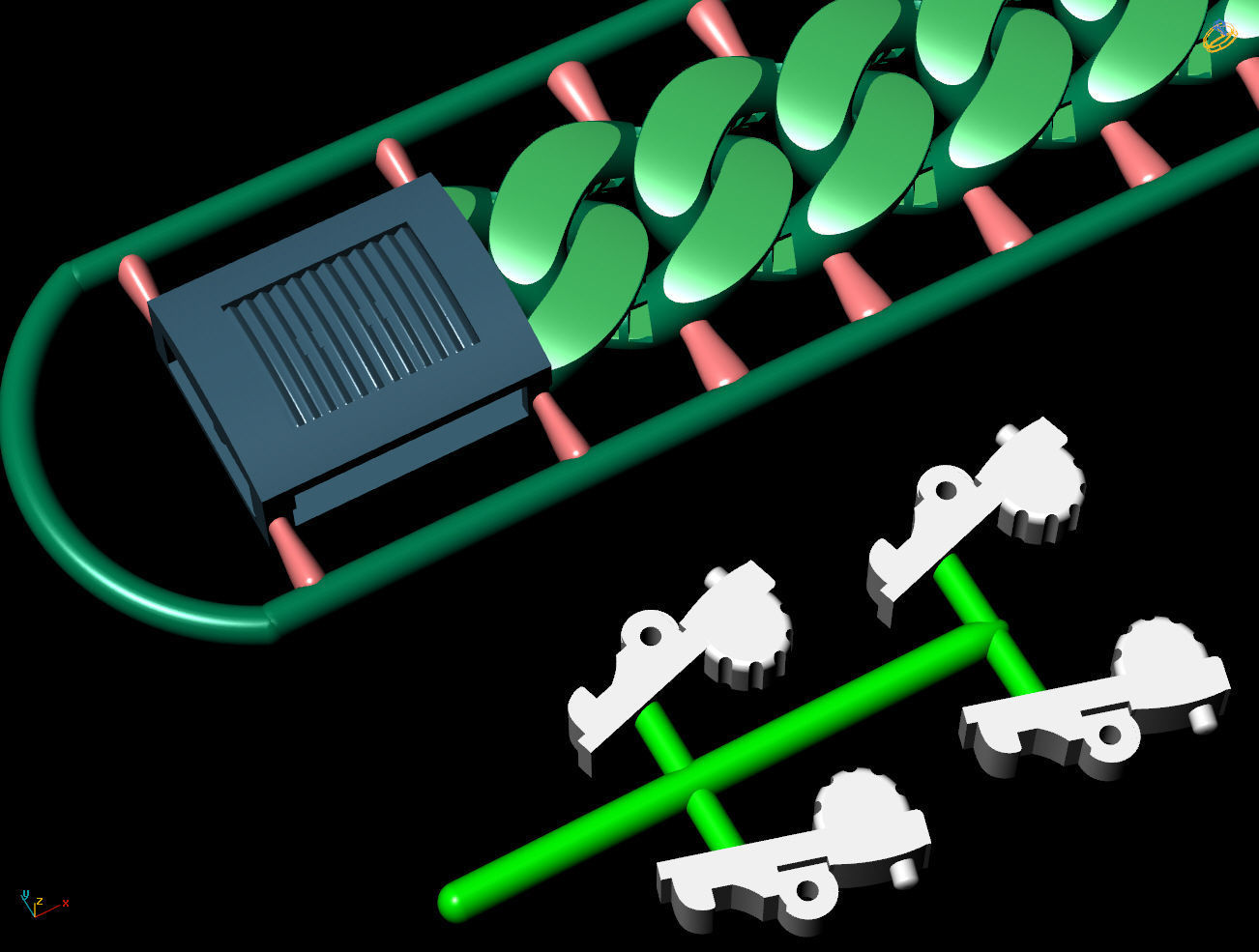 10 MM 18 CM CUBAN LINK CHAIN FOR BRACELET OR NECKLACE 3D print model_5