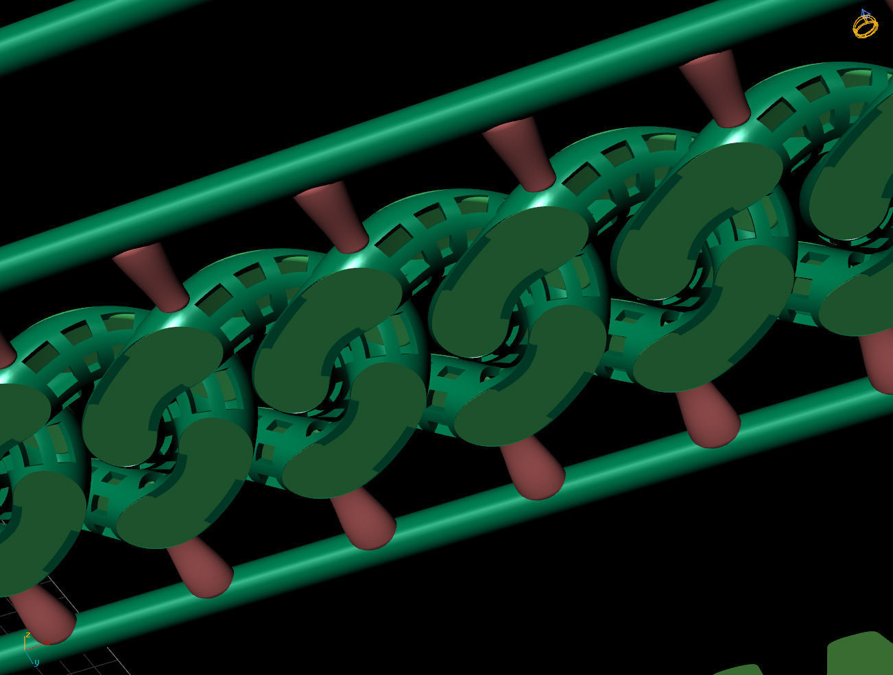 10 MM 18 CM CUBAN LINK CHAIN FOR BRACELET OR NECKLACE 3D print model_4