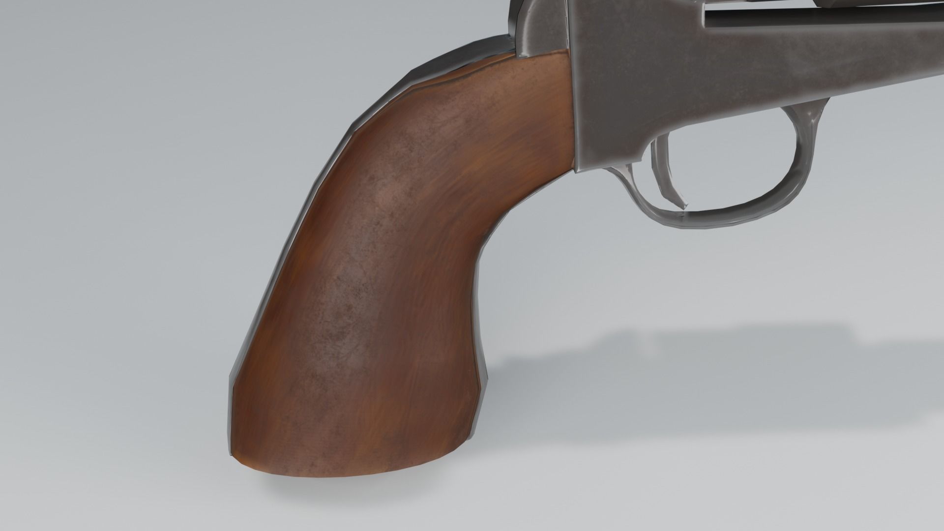 Navy Revolver Free low-poly 3D model_3