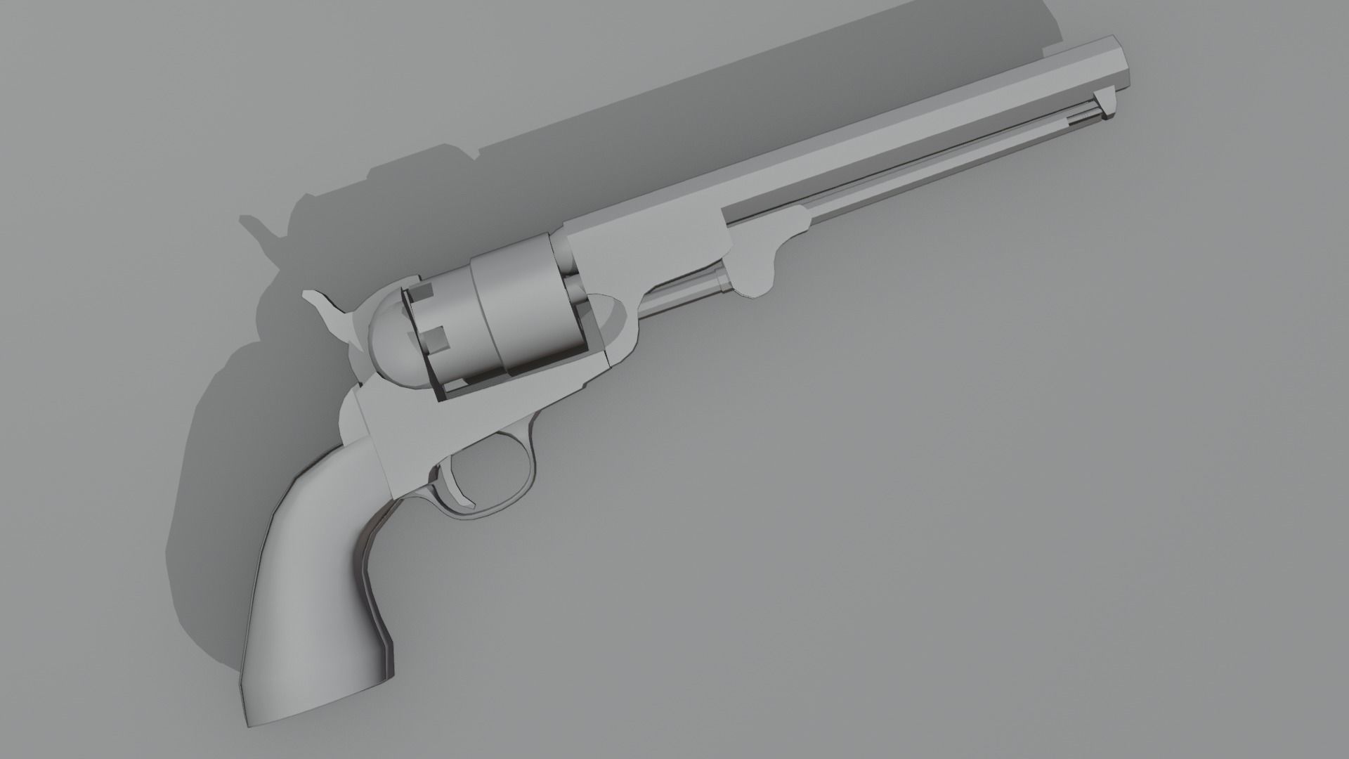 Navy Revolver Free low-poly 3D model_5
