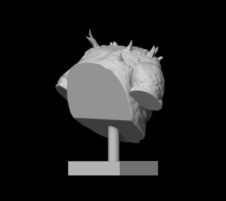 Ogre bust fanart from God of War 3D print model_4