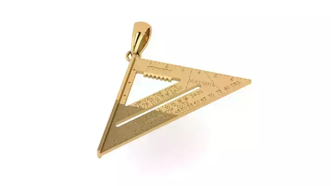 Wooden Square Pendant 