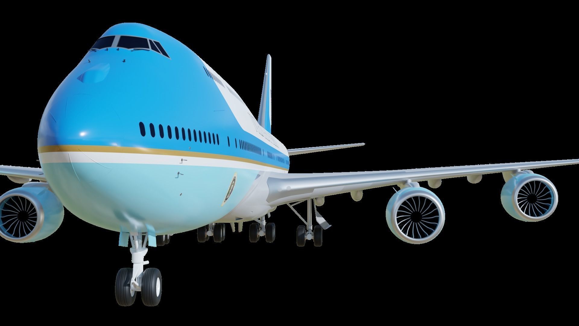 747-8 Airforce One 3D model_6