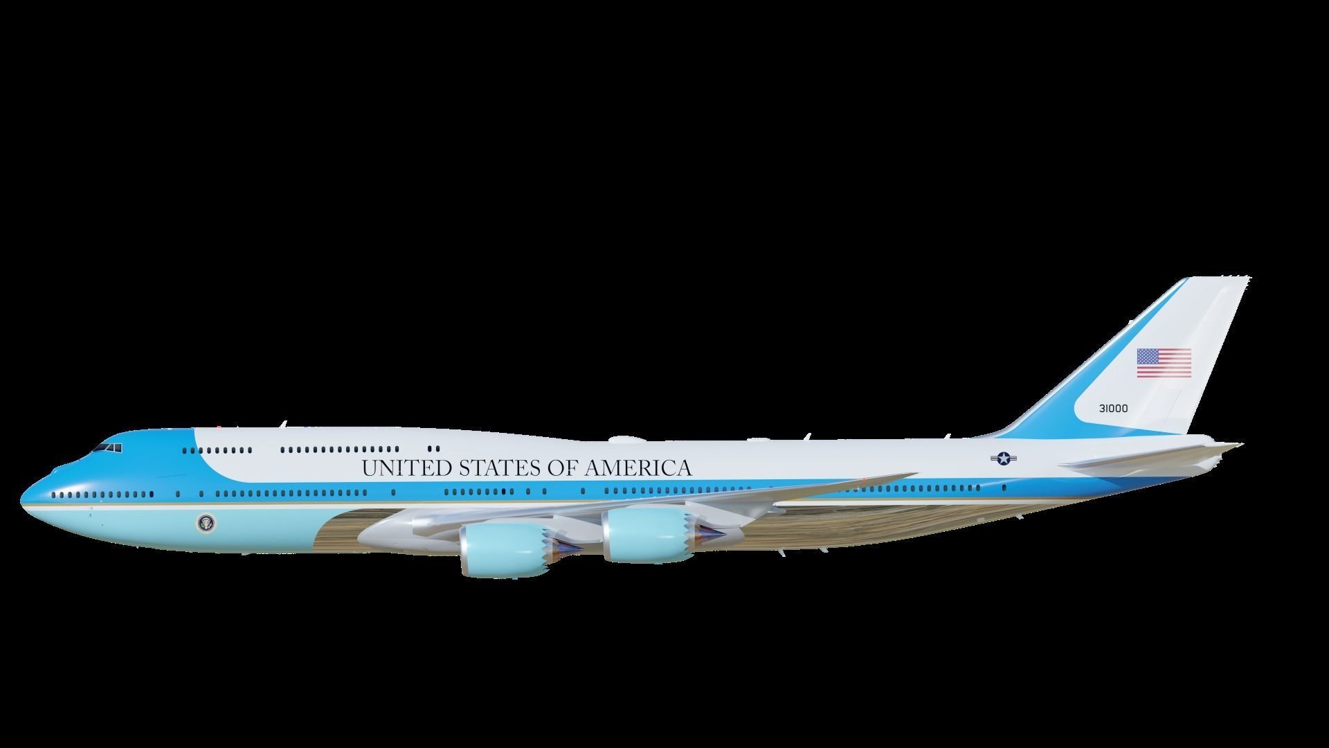 747-8 Airforce One 3D model_15