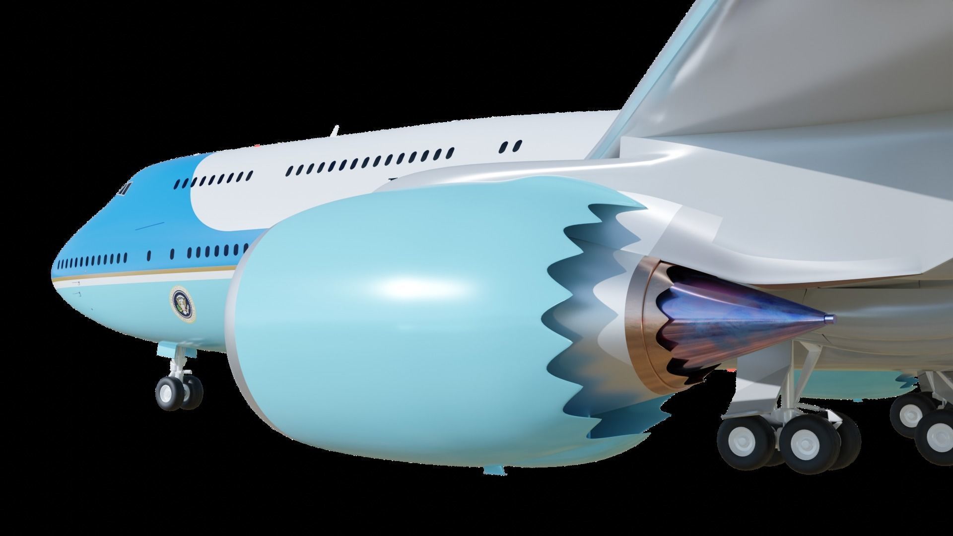 747-8 Airforce One 3D model_13