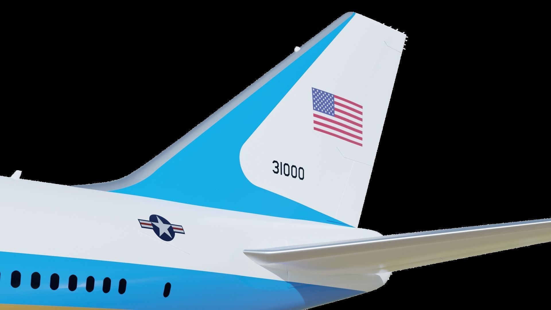 747-8 Airforce One 3D model_9