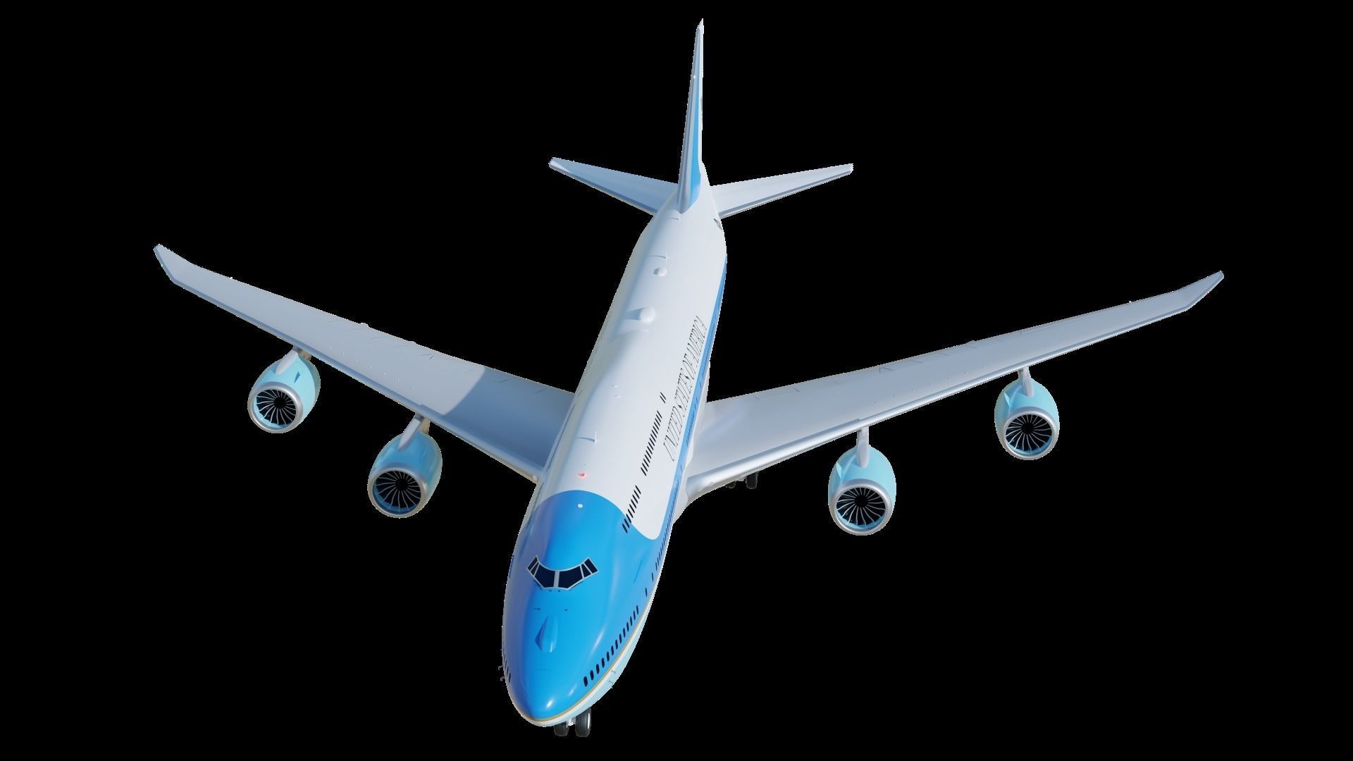 747-8 Airforce One 3D model_3