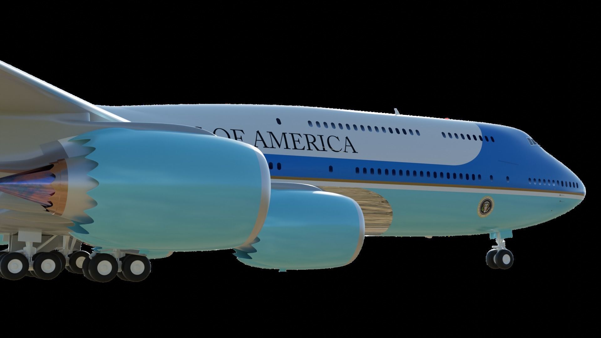 747-8 Airforce One 3D model_14