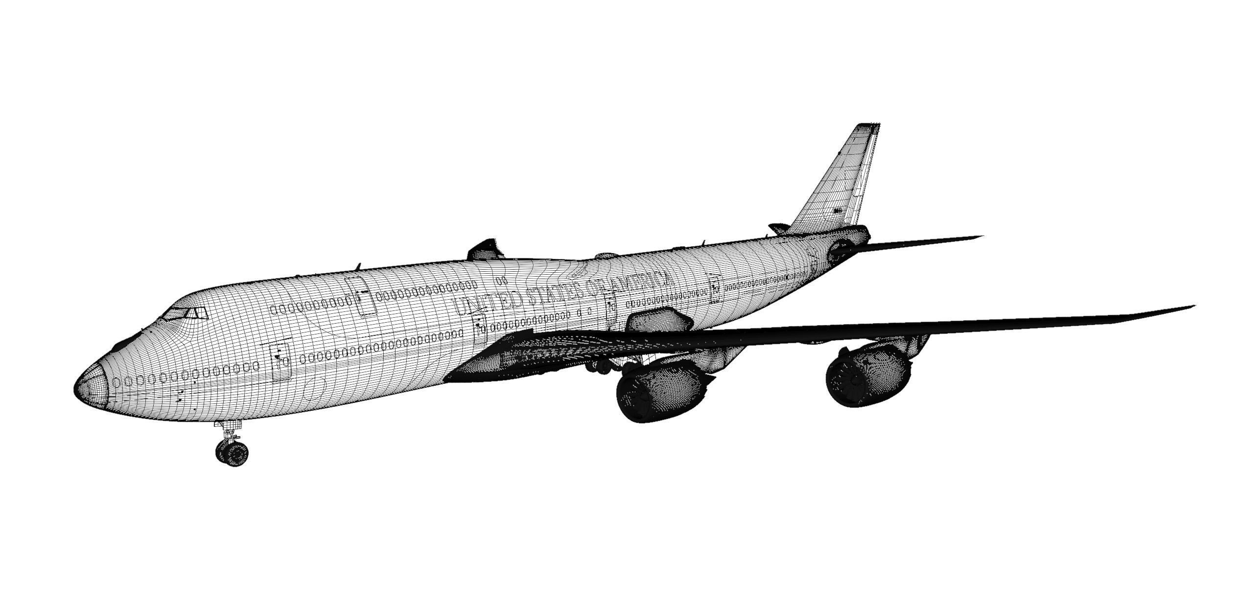 747-8 Airforce One 3D model_19