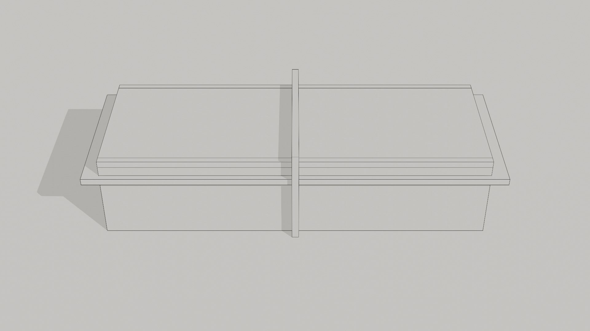 Low Polly Modern Coffee Table Set Free low-poly 3D model_31