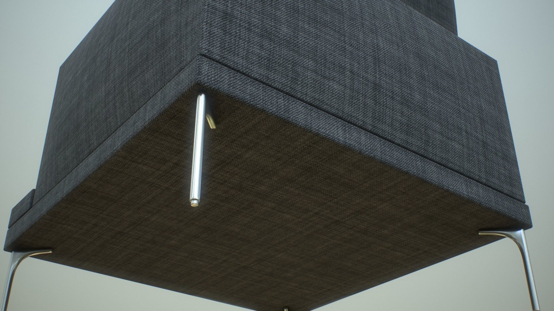 Single Sofa Chair Low-poly 3D model_16