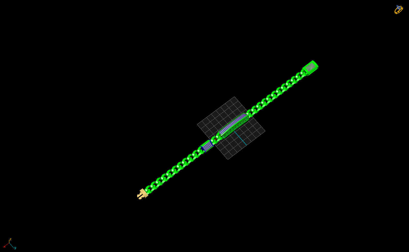 6 MM 18 CM CUBAN LINK CHAIN FOR BRACELET OR NECKLACE 3D print model_2