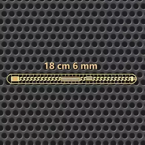 6 MM 18 CM  CUBAN LINK CHAIN FOR BRACELET OR NECKLACE