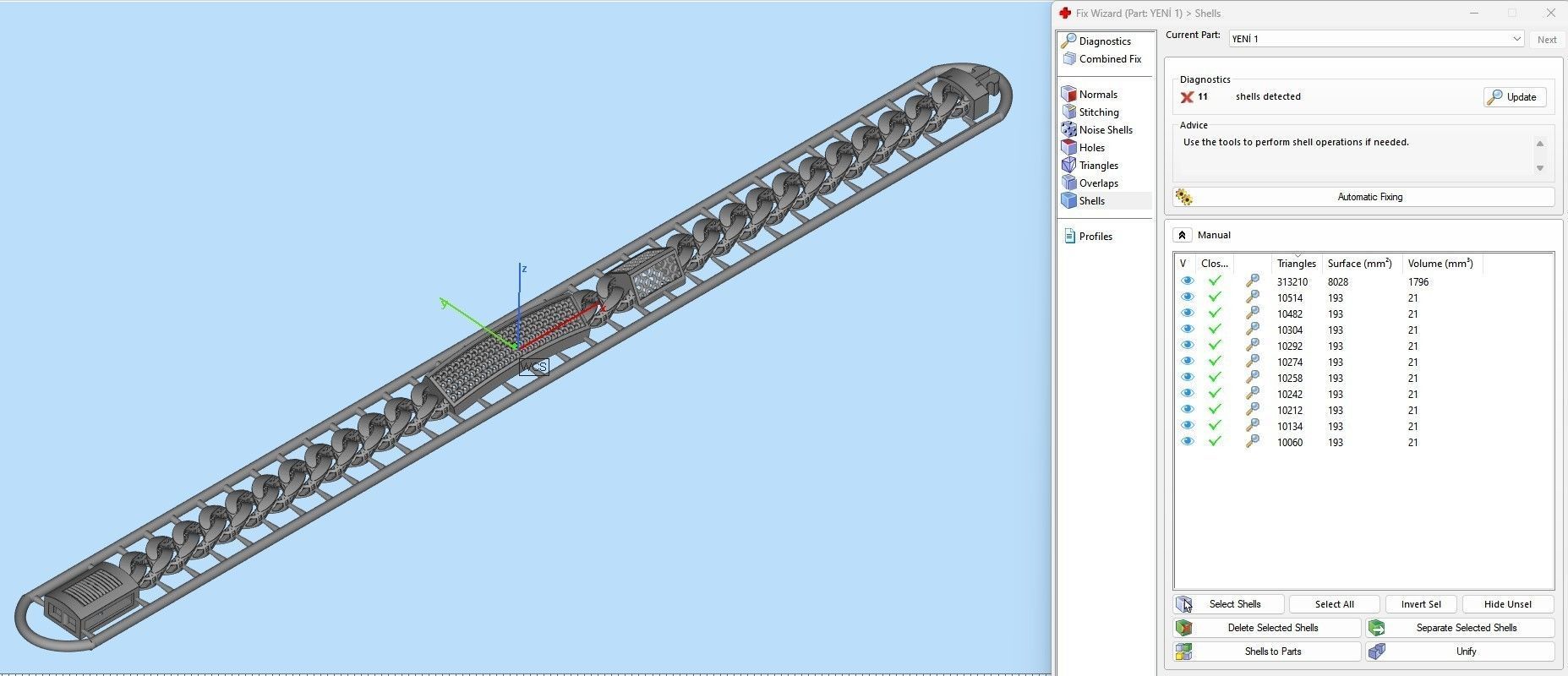 6 MM 18 CM CUBAN LINK CHAIN FOR BRACELET OR NECKLACE 3D print model_5