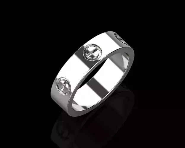 Love Wedding  Ring 20 Size N152 3D print model