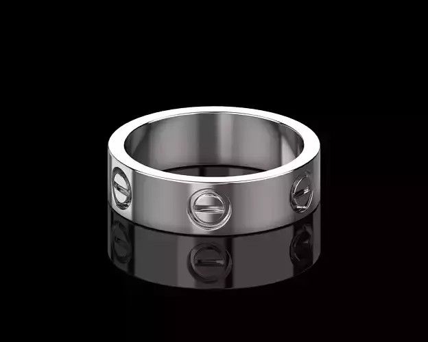 Love Wedding  Ring 21 Size N153 3D print model