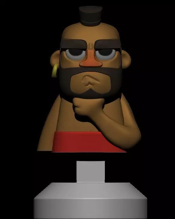 MontaPuerco-Clash Royale 3D print model_0