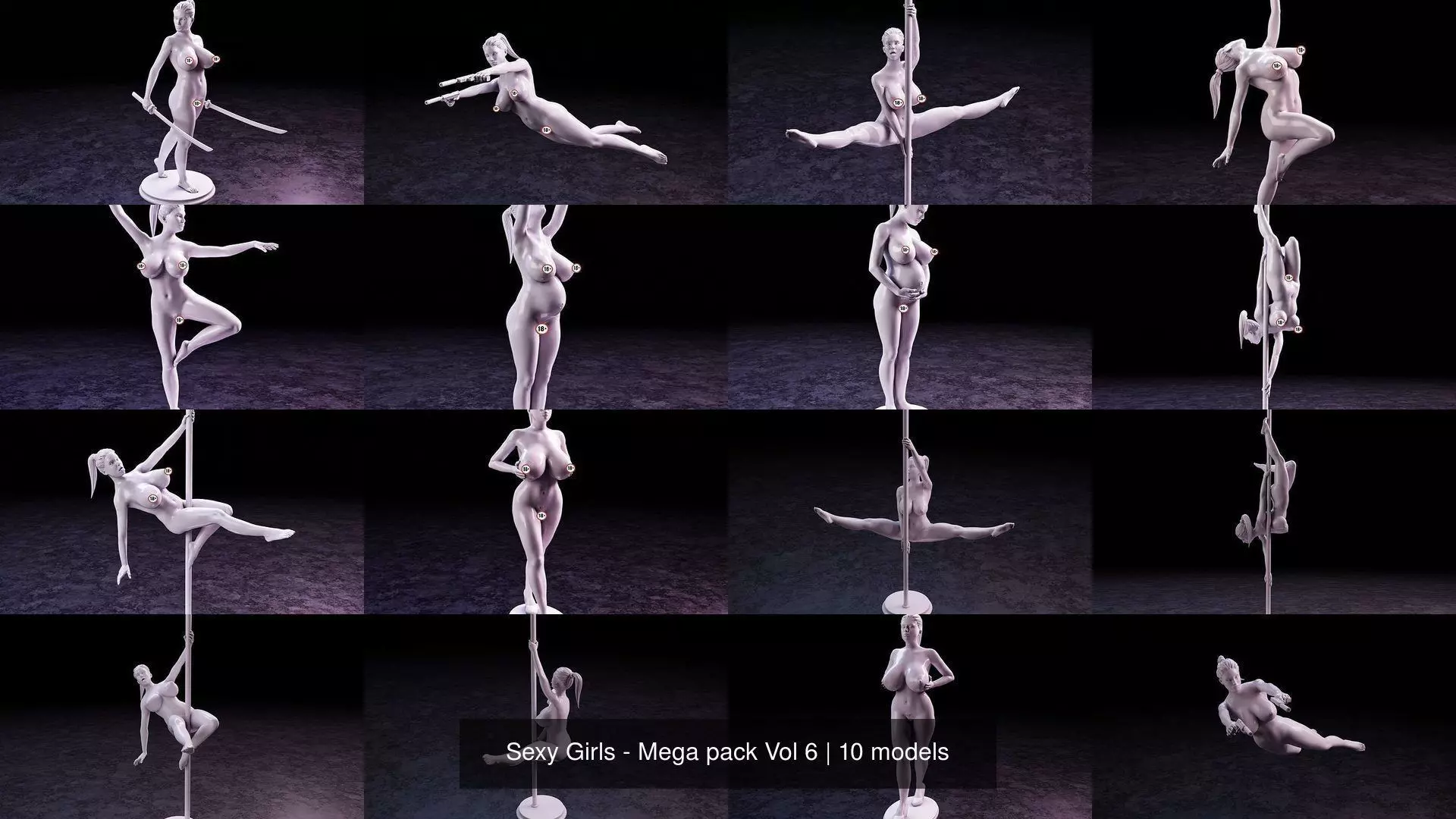Sexy Girls - Mega pack Vol 6 3D Model Collection_0