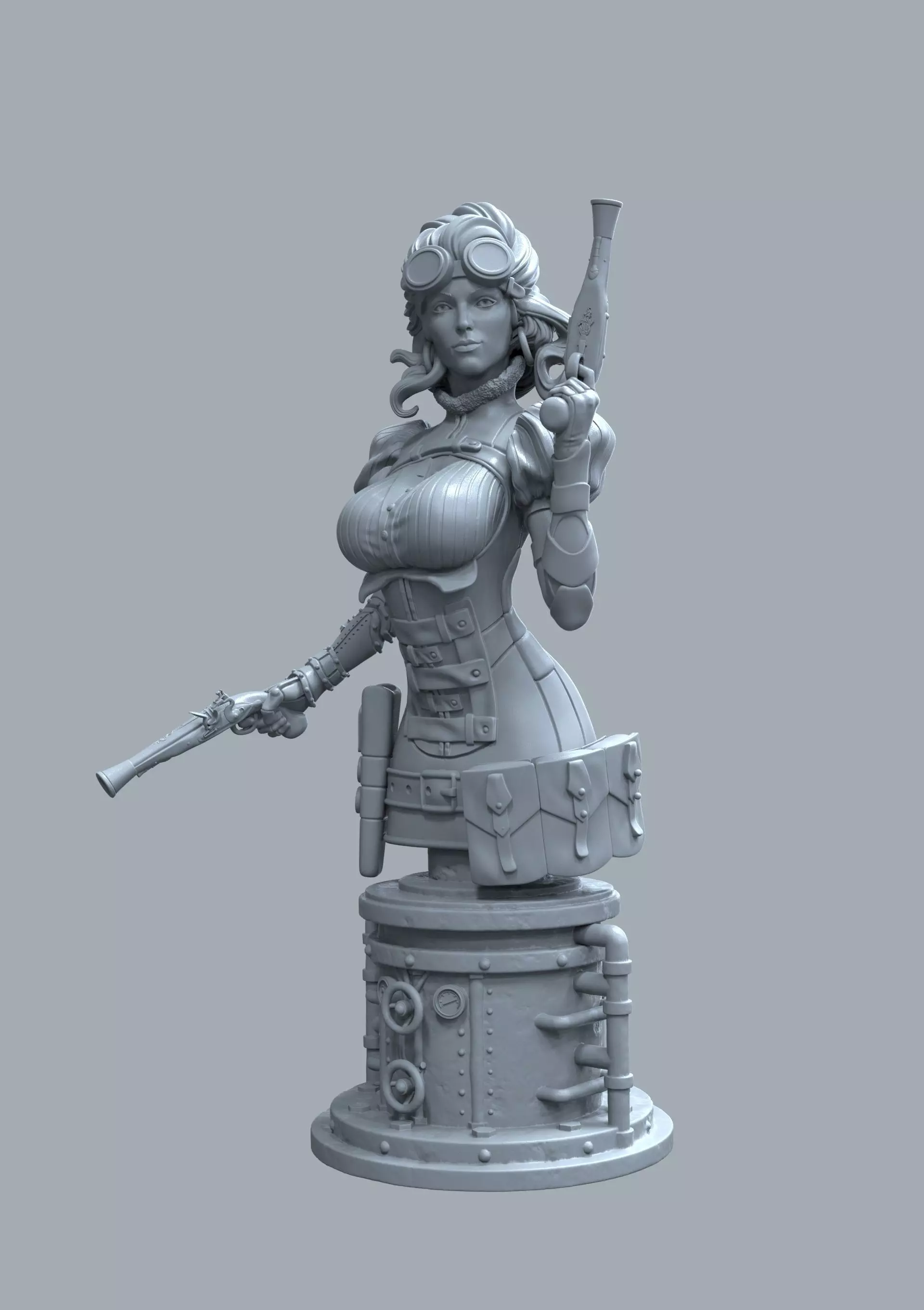Lady Mechanika - 3d print 3D print model
