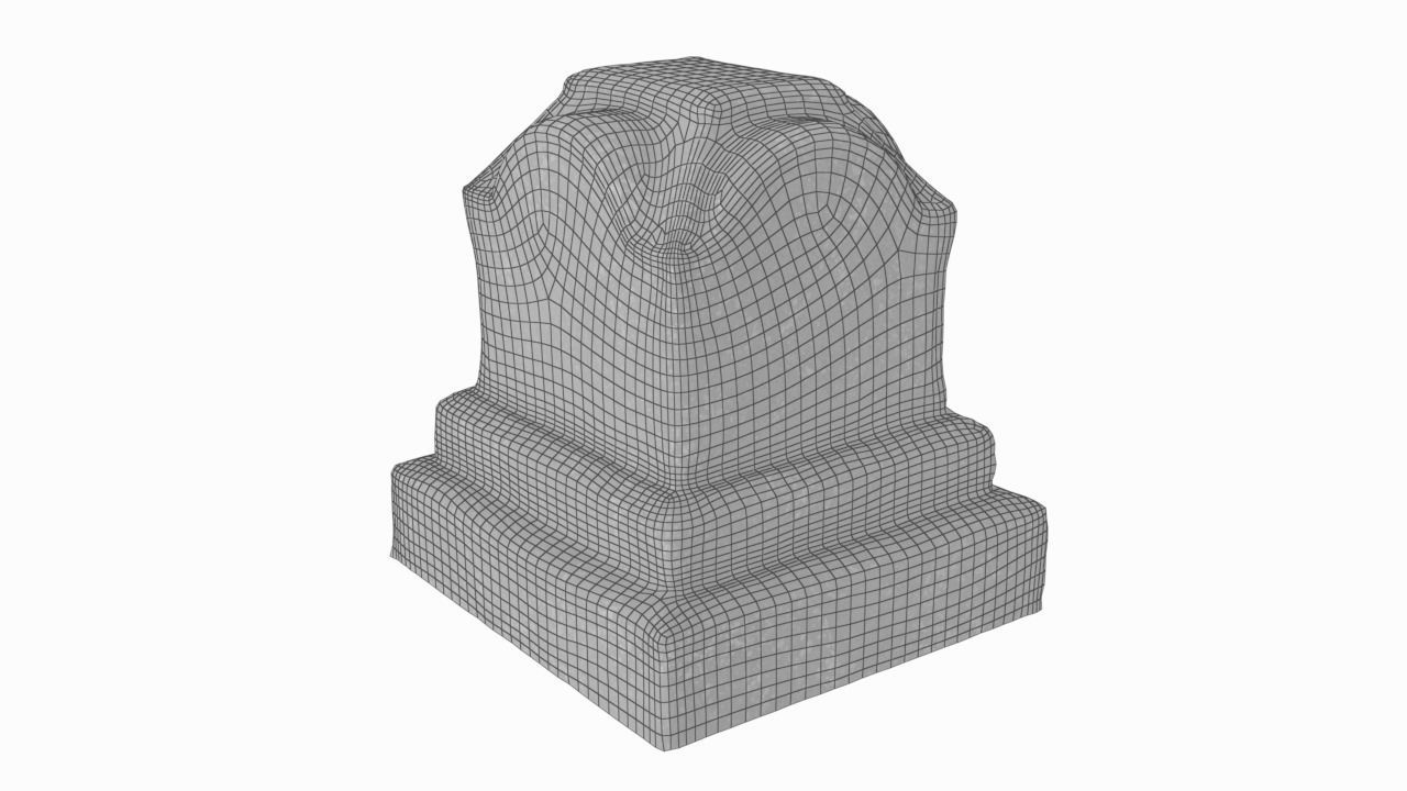 Stone Decor Low-poly 3D model_11