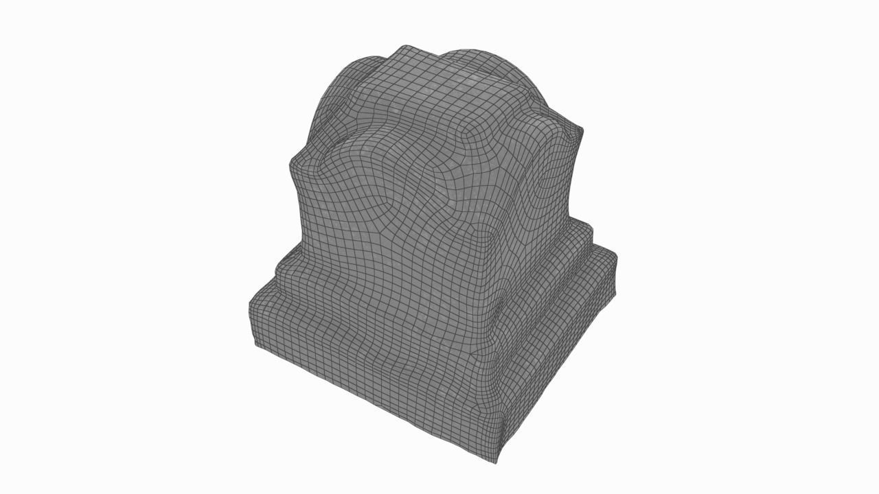Stone Decor Low-poly 3D model_12