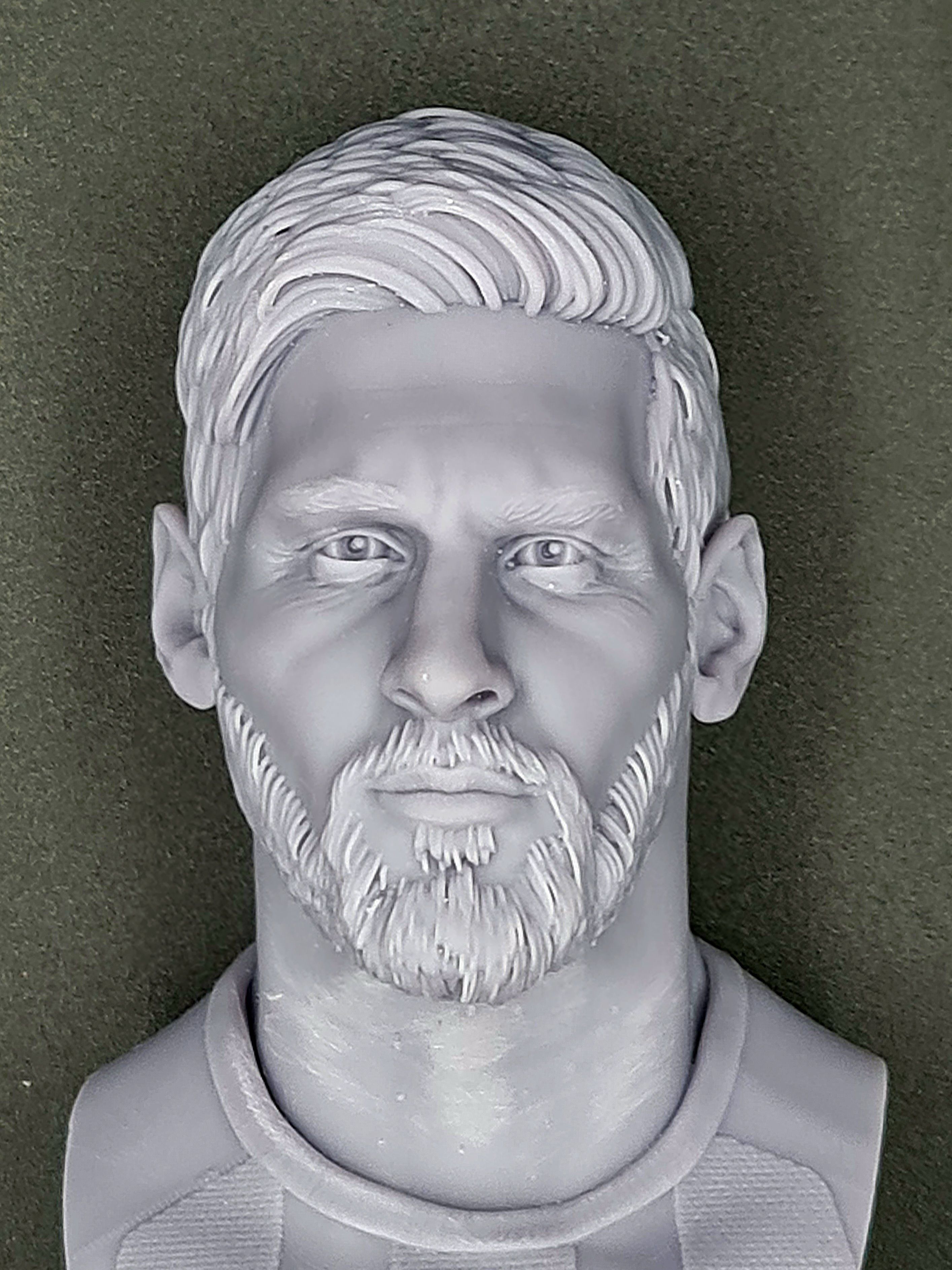 Lionel Messi 3D bust for printing 3D print model_16