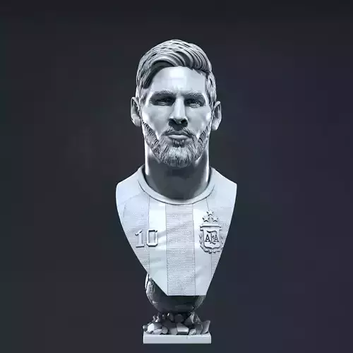Lionel Messi 3D bust for printing 3D print model