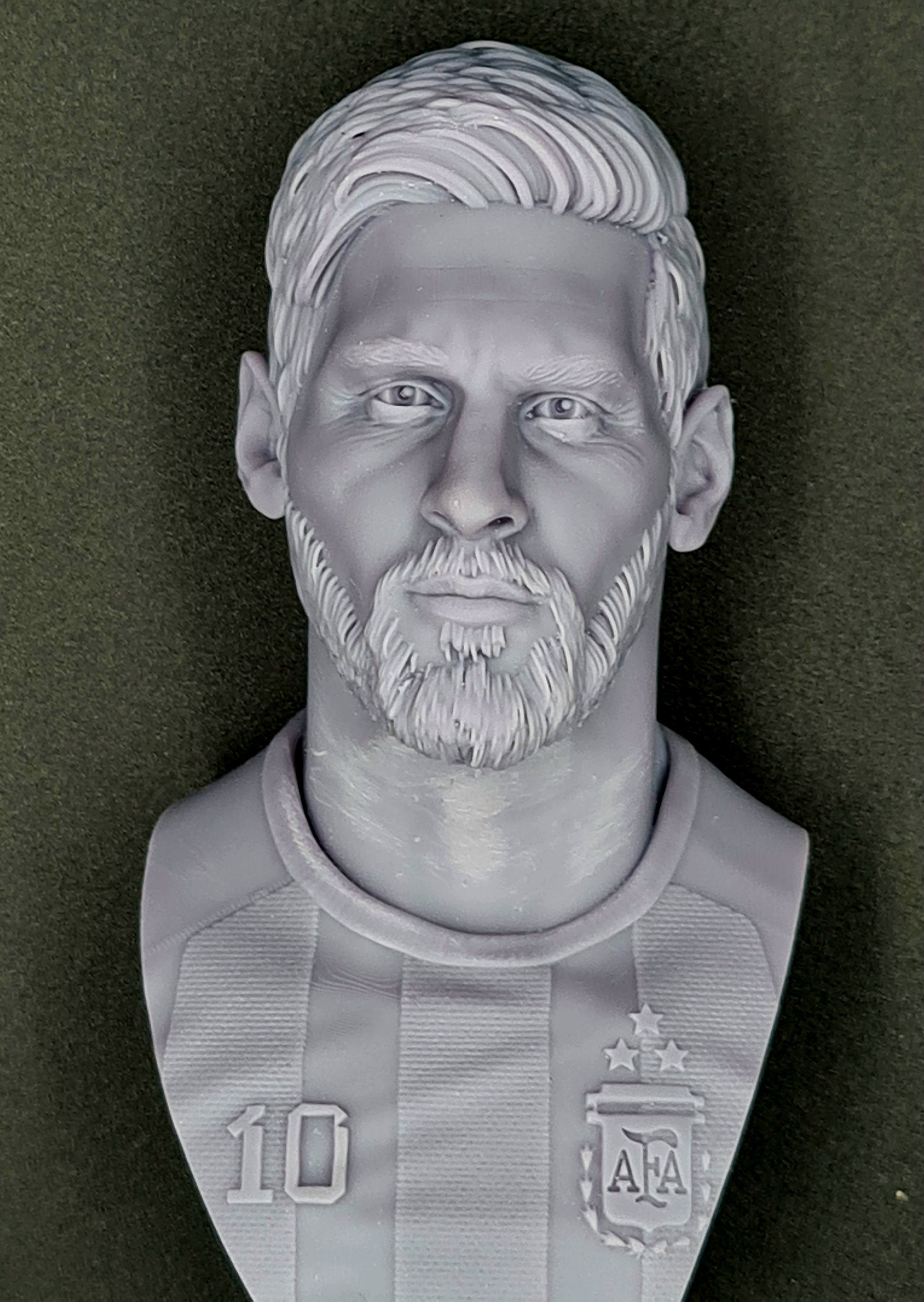 Lionel Messi 3D bust for printing 3D print model_15