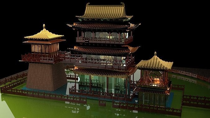 Chinese ancient house  3D model