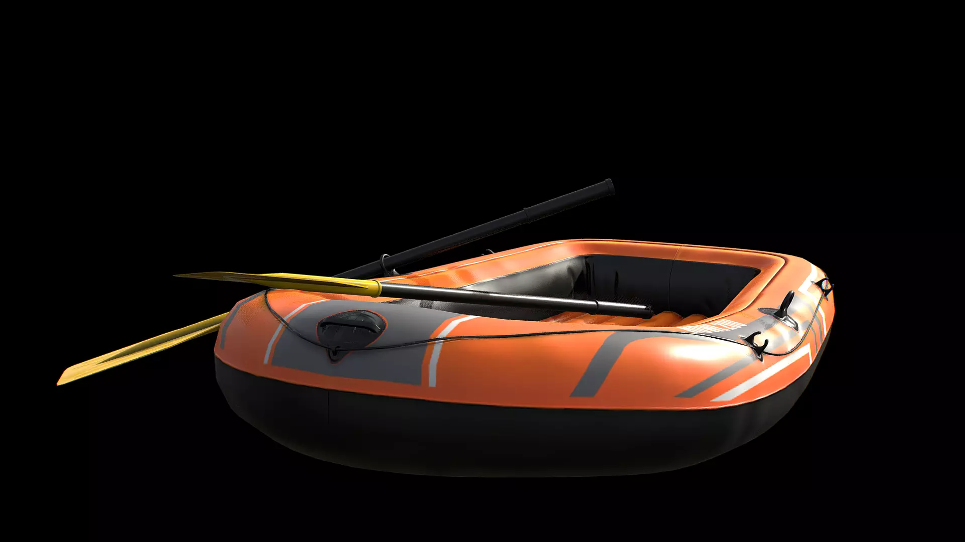 Dinghy Free low-poly 3D model