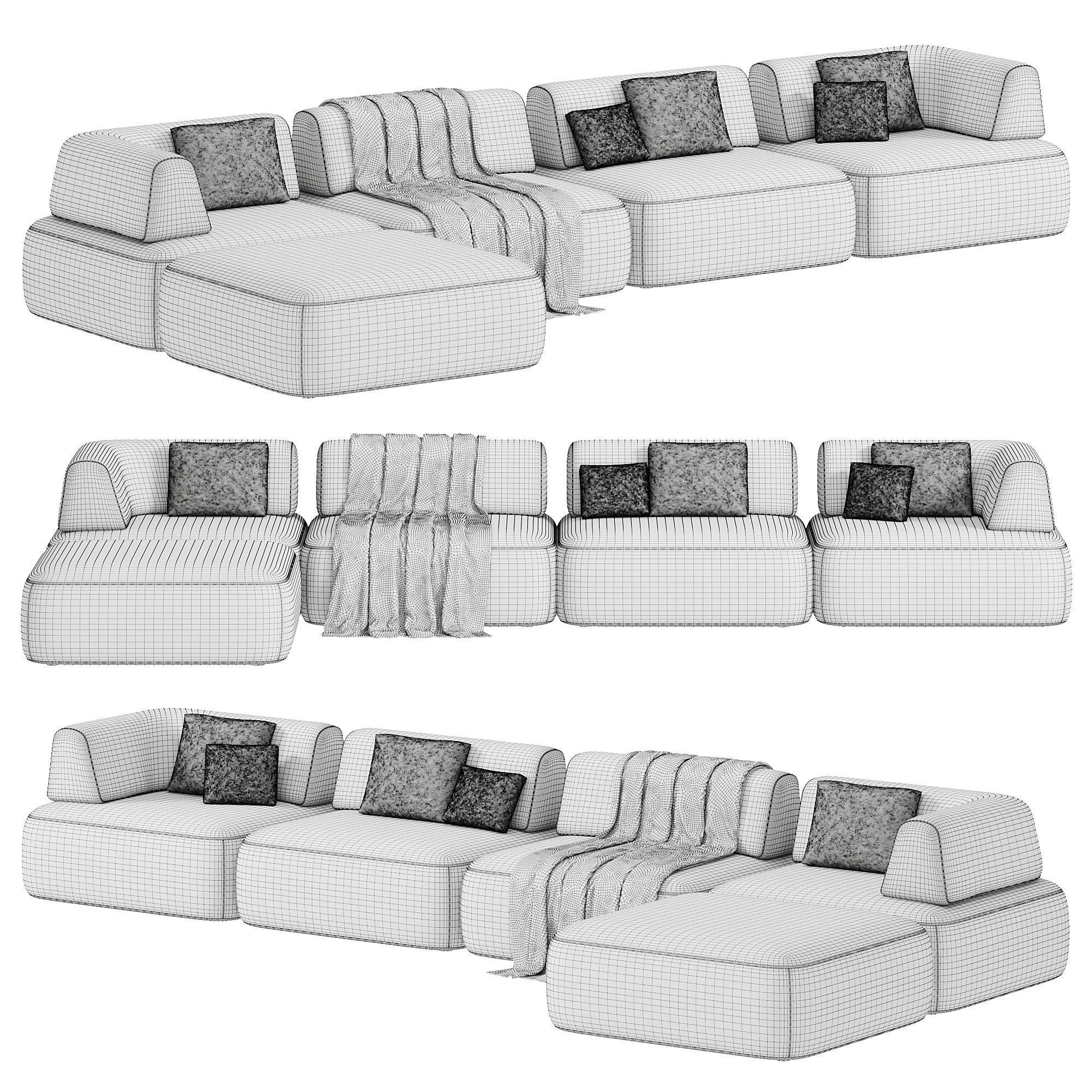 Fat Tony Sofa 2 3D model_4