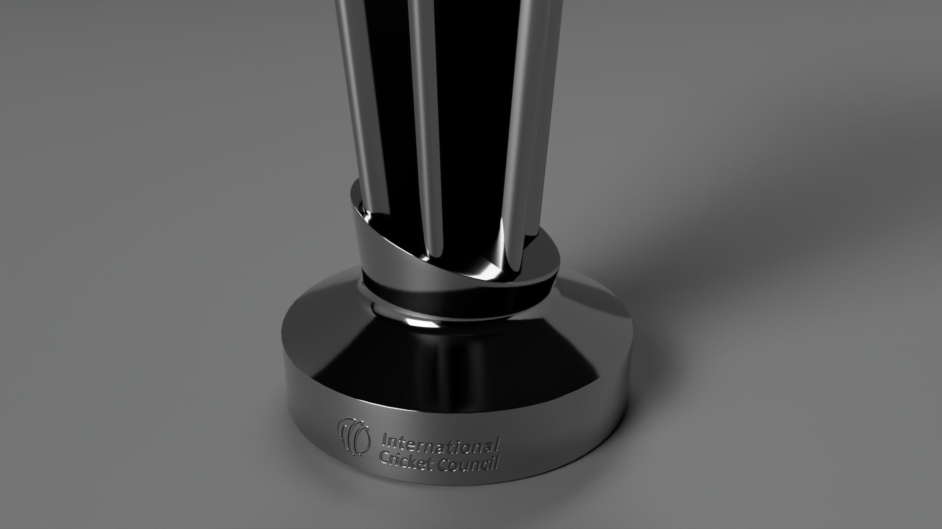 ICC Cricket T20 World Cup Trophy 3D model_4