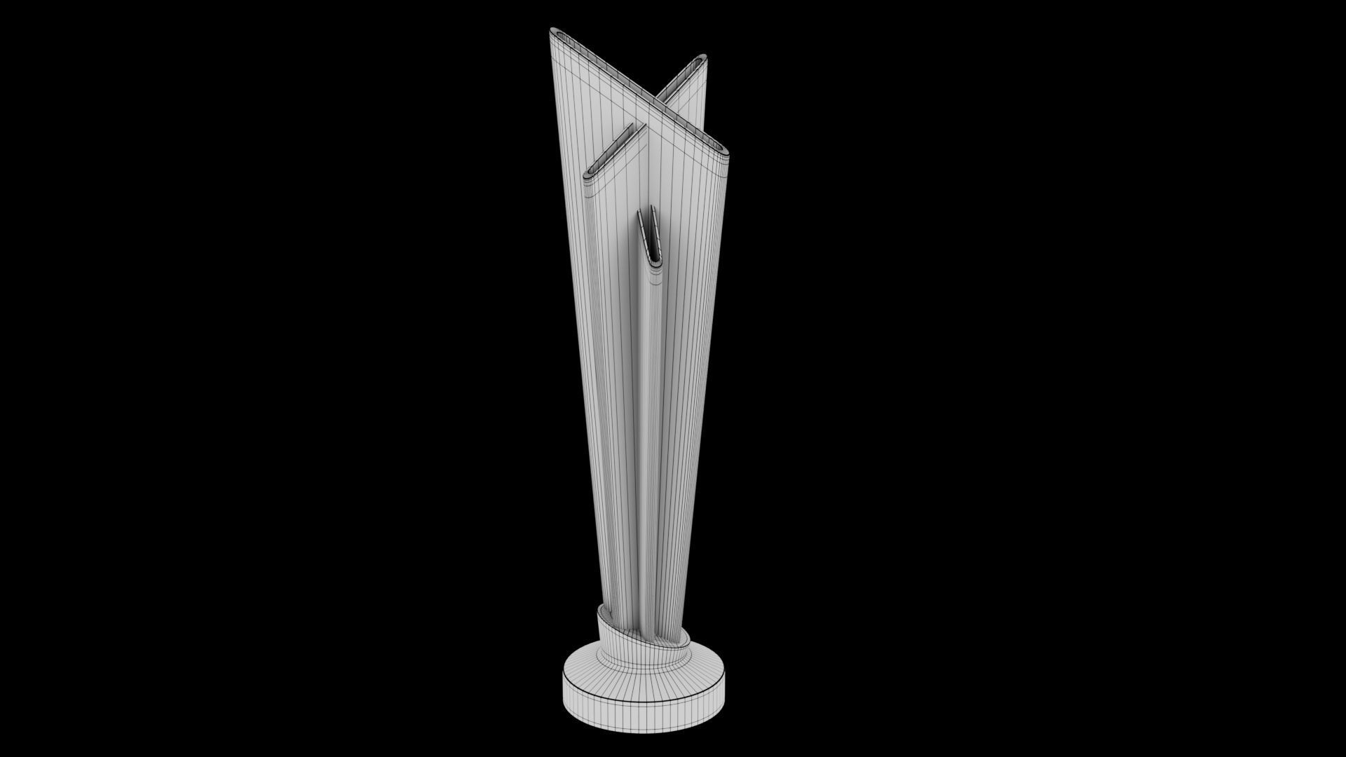 ICC Cricket T20 World Cup Trophy 3D model_9