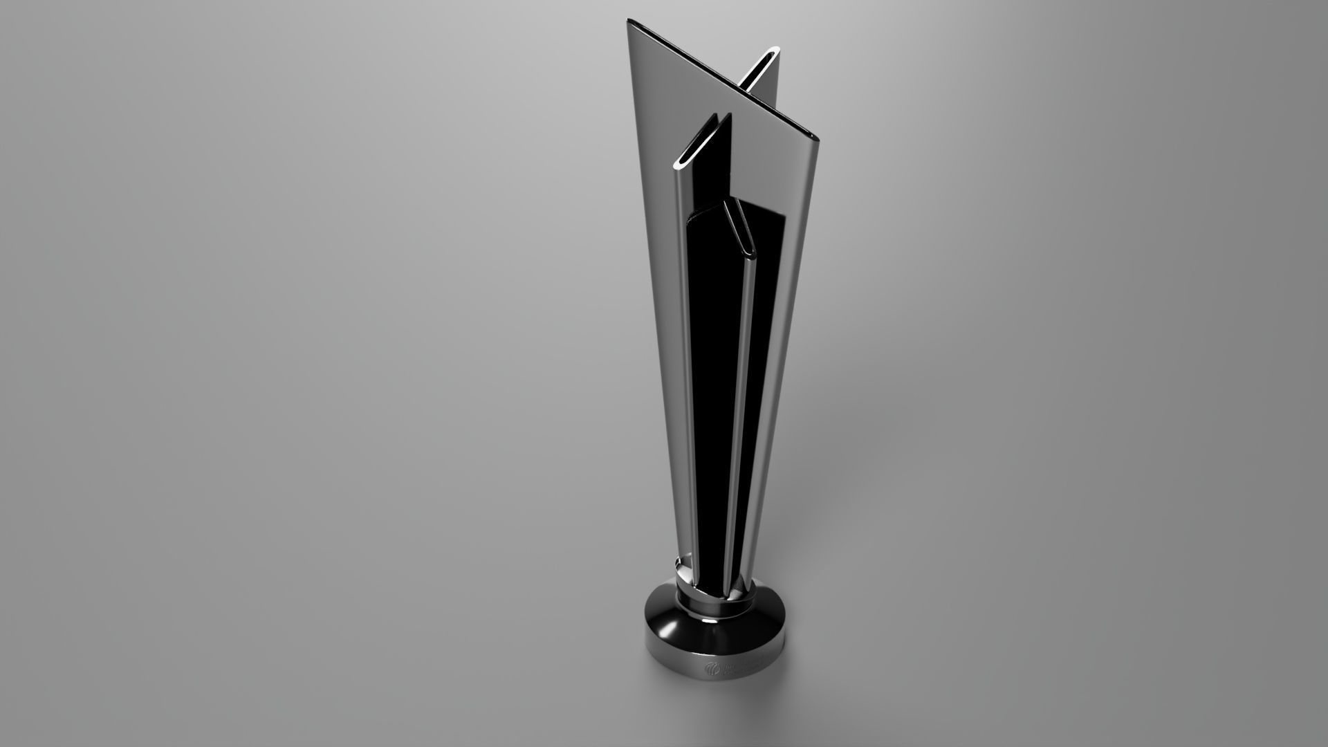 ICC Cricket T20 World Cup Trophy 3D model_1